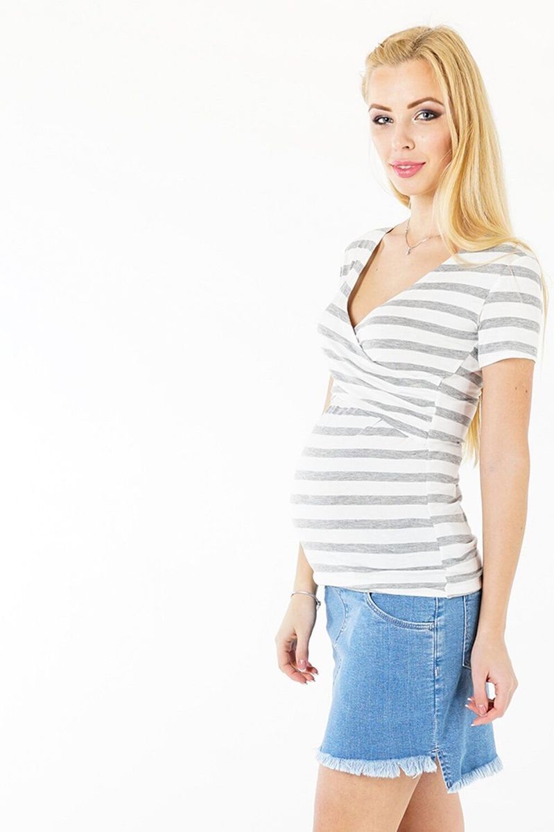 Юбка джинсовая для беременных и кормящих мам