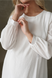 Легкое нежное платье для беременных и кормящих мам белое свободного силуэта