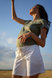 Трикотажні білі шорти для вагітних з поясною резинкою під животик легкі та зручні