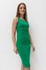 Трикотажна сукня-майка для вагітних та годуючих мам зелена