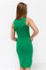 Трикотажное платье-майка для беременных и кормящих мам зеленое