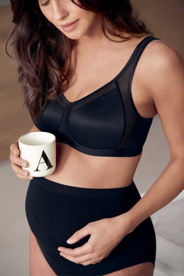 Бюстгальтер для вагітних з м'якими чашками без кісточок Anita "Basic" 85F Чорний (001 5169)
