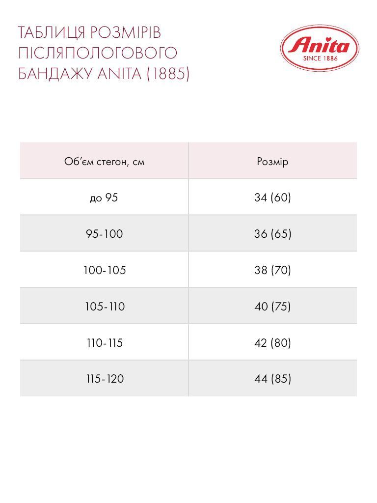 Бандаж послеродовой Anita Rebelt Panty 85 Белый (006 1885)