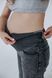 Серые джинсы для беременных straight fit прямого кроя с высоким трикотажным поясом