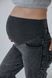 Серые джинсы для беременных straight fit прямого кроя с высоким трикотажным поясом