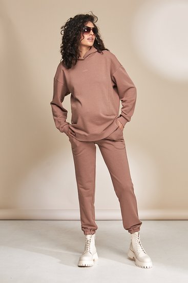 Спортивні штани - джогери для вагітних з подвійною підтримкою животика