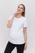 Белая базовая футболка для беременных и кормящих мам