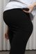 Штани для вагітних із трикотажу в рубчик чорні
