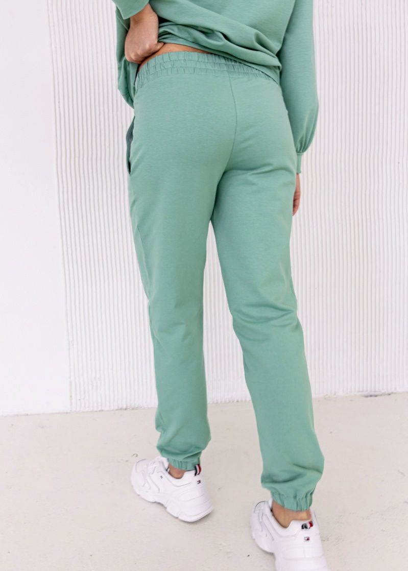 Спортивные штаны - джогеры для беременных трикотаж двунитка
