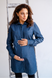 Блуза (сорочка) для вагітних та годуючих мам синя