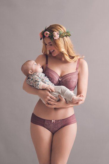 Бюстгальтер для годування с м'якими чашками на кісточках Anita "Fleur" 75D Ягодный (769 5053)