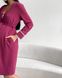 Бордовий бавовняний халат для вагітних та годуючих матусь