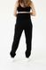 Спортивні штани для вагітних чорні утеплені з начосом
