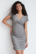 Нарядна святкова сукня для вагітних і годуючих мам срібна