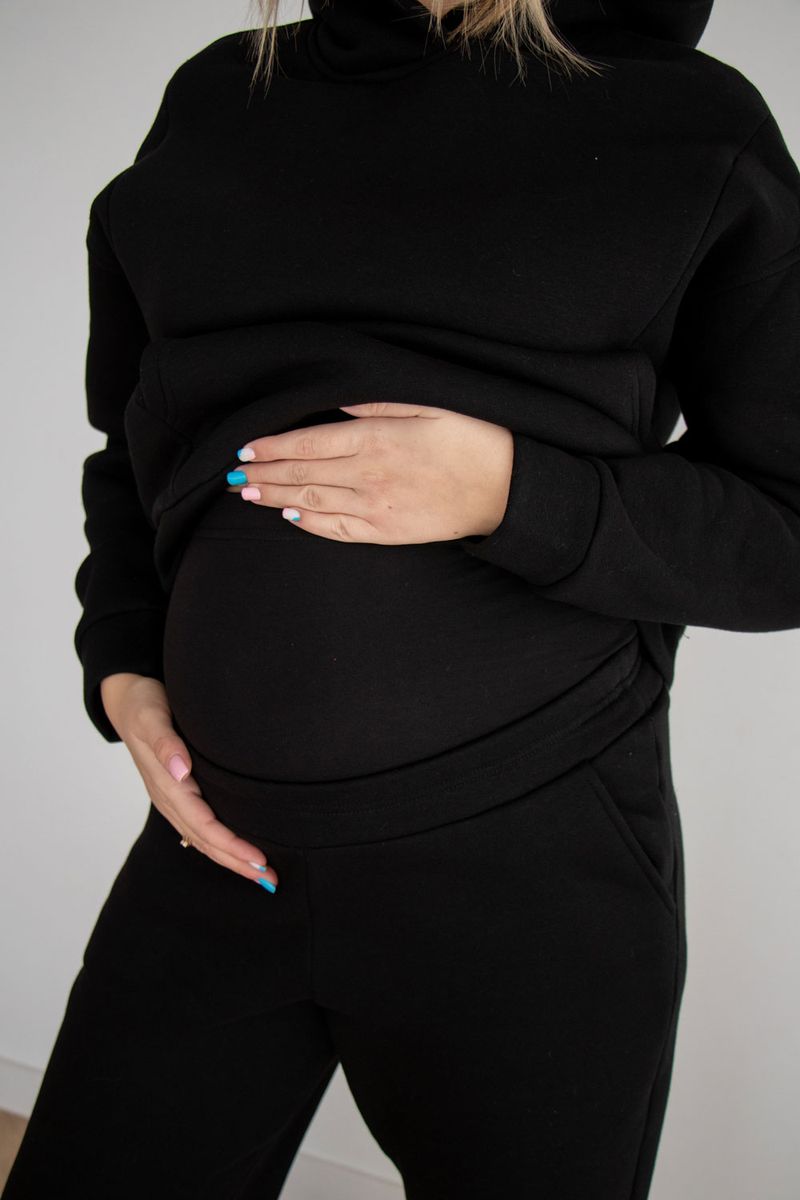 Зимовий спортивний костюм на флісі для вагітних та годуючих мам