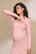 Розовое облегающее платье для беременных и кормящих мам с секретом кормления