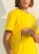 Желтая футболка для беременных и кормящих с секретом кормления