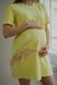 Однотонна легка сукня для вагітних і годуючих мам жовта