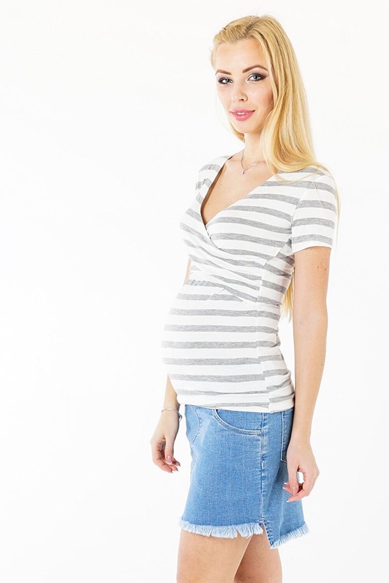 Спідниця джинсова для вагітних, майбутніх мам