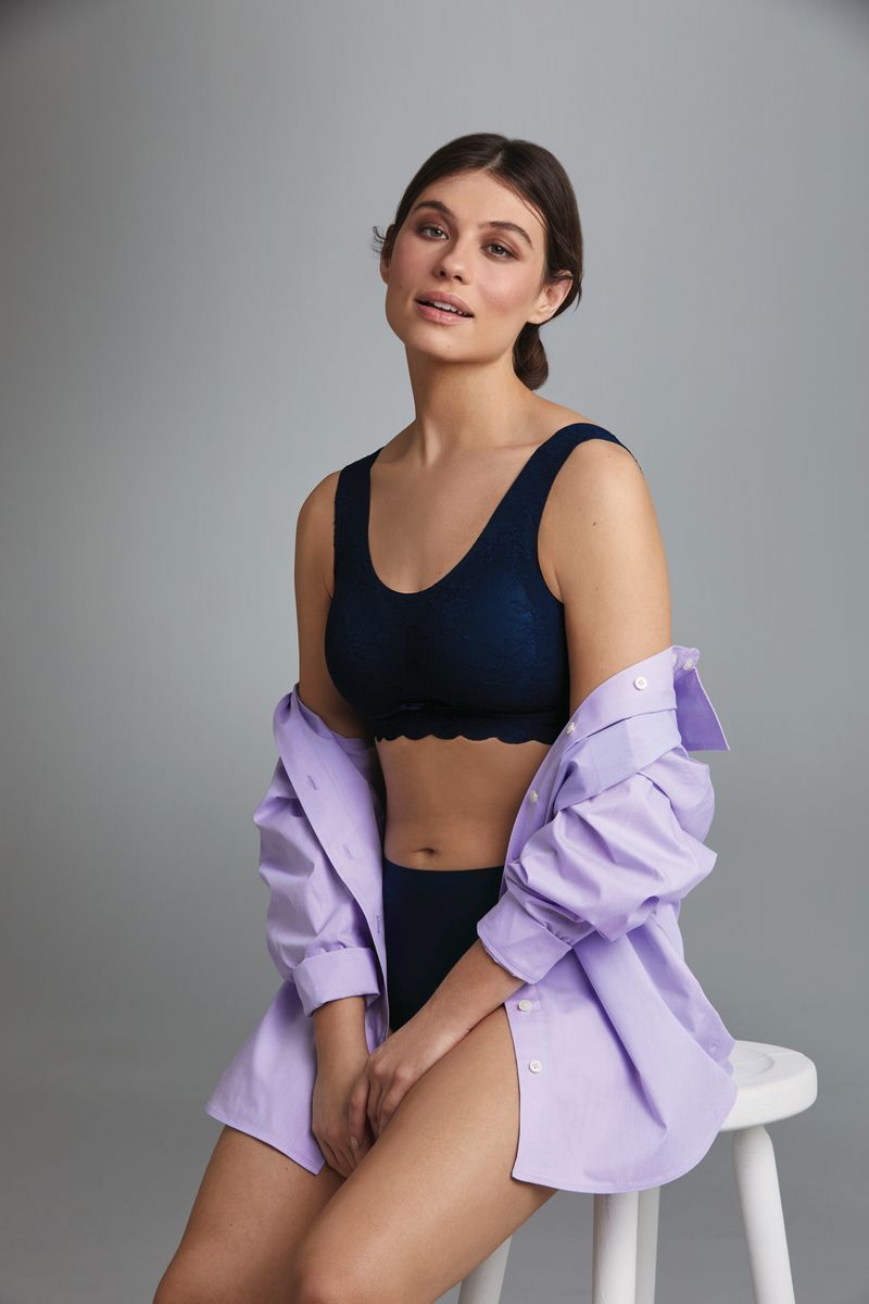 Мереживний бюстгальтер-топ Anita "ESSENTIALS LACE" Синiй, M, (380 5400)