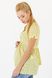 Блуза для беременных и кормящих с короткими рукавами желтая